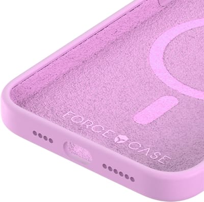 Force Case, Hoesje geschikt voor iPhone 17 - Siliconen MagSafe Ultra-Resistant 2m, Lichtpaars