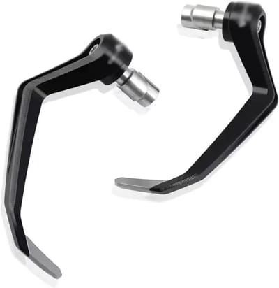 Stuurbeschermers Motorfiets - Handkappen Remhendel - Bescherming Hendels - Aluminiumlegering - Universeel - Grijs