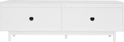 Wit Spaanplaat Tv Meubel 175x38x56cm Woonkamer Drukdeuren Houten Poten Opberg