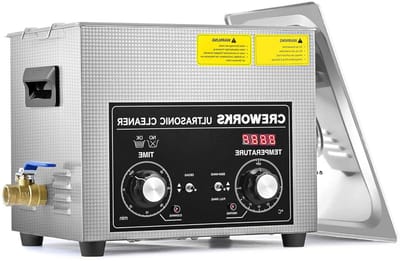 Ultrasoon reinigingsapparaat - Schoonmaakapparaat - Dieptereiniging - Met verwarming en timer - 10 liter tank - Zilver
