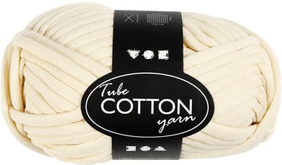 Textielgaren, L: 45 M, needle 10-12, off-white, 100 gr/ 1 bol