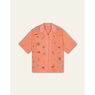 Oilily Bowling Blouse- maat40 Crabapple