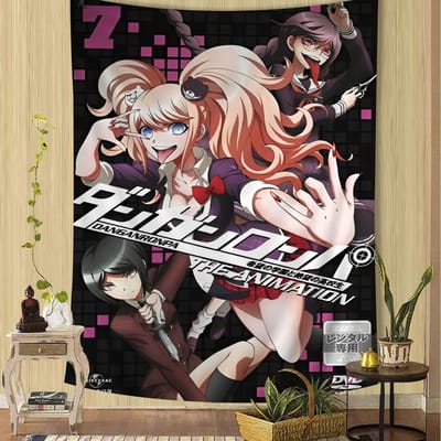 Klassiek Anime Danganronpa Doe-het-zelf Wandkleed Voor Woonkamer Huis Studentenkamer Decor Wandkunst Decor 40cmX60cm white