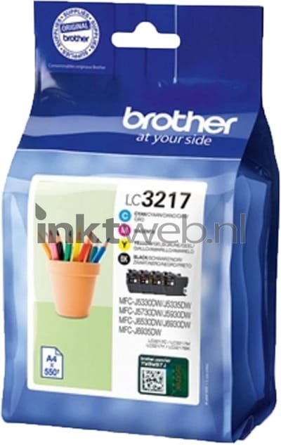 Brother LC 3217 Value 4-Pack Inkt Black/Yellow/Cyan/Magenta