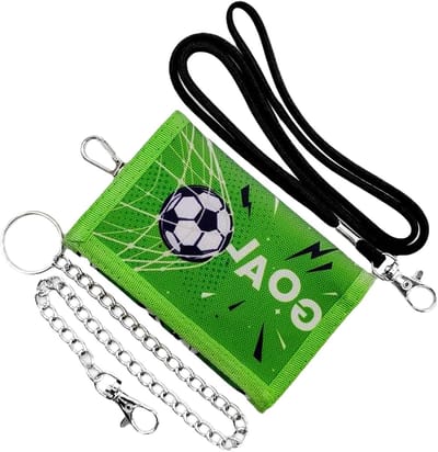 Voetbal Schoudertas voor Kinderen, Handtas met Ketting en Sleutelhanger, Perfecte Verjaardagscadeau voor Jongens en Meisjes, Sportaccessoires en Decoratie (Groen)