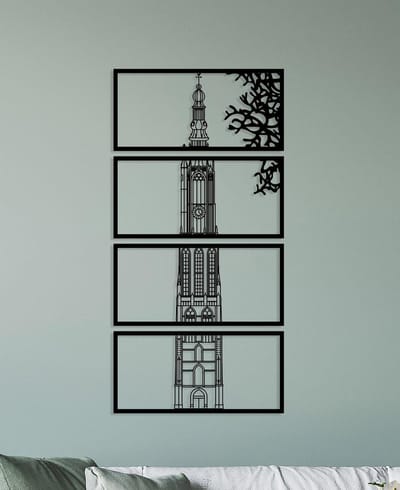 Wanddecoratie | Onze Lieve Vrouwetoren Amersfoort - L (50x100cm)