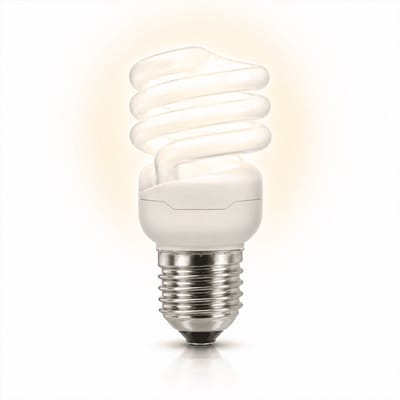 1x Spiraal Spaarlamp E27 - 24W - Warm Wit Licht (2700K) - 1615 lm - 8 jaar - Niet Dimbaar