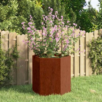 vidaXL - Plantenbak - roestig - 40x40x45 - cm - cortenstaal