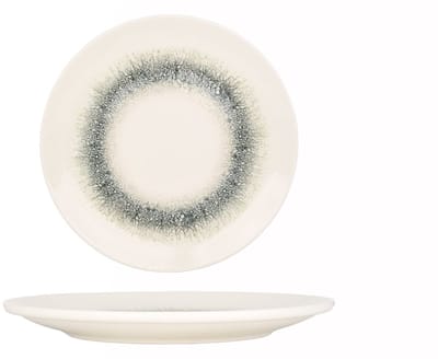 Kütahya Porselen Dinerbord - Black Ice - Porselein - 30 cm - set van 6