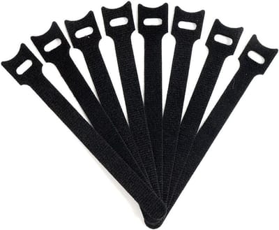 Duurzame Velcro Kabelbinders voor Organisatie en Beveiliging van Kabels - 100 Stuks Zwart