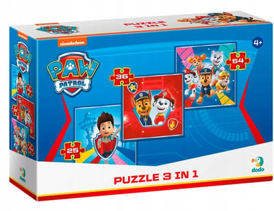 Paw Patrol Educatieve Puzzels 3-in-1 (25, 36, 54 Stukjes)