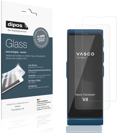 dipos – 2x Matte Pantserfolie geschikt voor Vasco Translator V4 | 9H Screenprotector