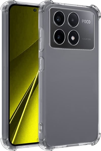 Hoesje - Geschikt voor Xiaomi Poco X6 Pro 5G - Sterk & Shockproof - Siliconen Case - Back Cover - Telefoon Hoes Shock Proof - Telefoonhoesjes - Transparant