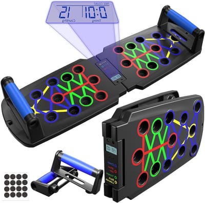 Draagbare Multifunctionele Push Up Board met 14 in 1 Functies voor Krachttraining, Ideaal voor Fitness Oefeningen en Borstspierontwikkeling voor Mannen en Vrouwen