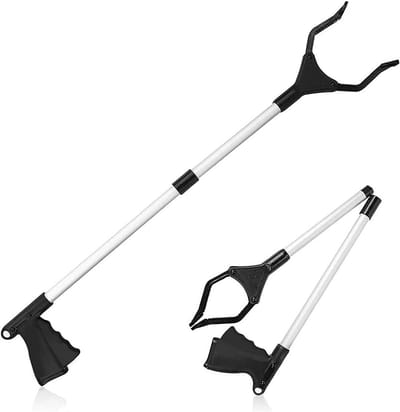 Vuilnisplukker Grijper - Afval Tool - Afval Verzamelen - Opvouwbaar Aluminium - 82 cm Lengte - Grijs