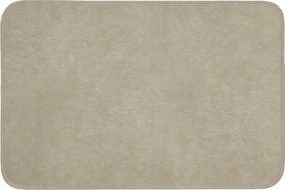 Badmat 90x60 cm - Antislip - Taupekleur - Gewolkt textuur - Natuurlijk - Badmatten voor badkamer - Badkamermat - Douchemat - Badkamer mat