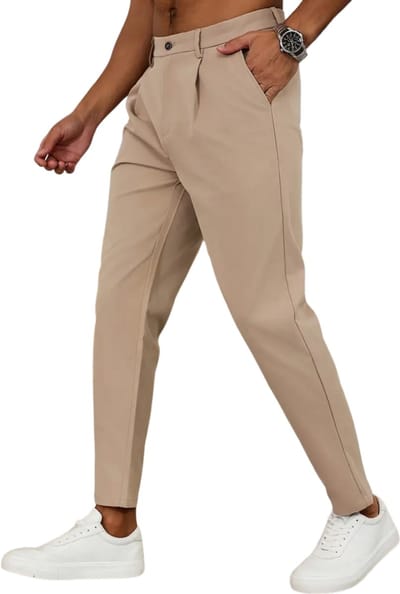 Bovista Pantalon Heren - Chino - Golfbroek - Nette Broek - Elastische Tailleband - Volwassenen - Beige - XXL