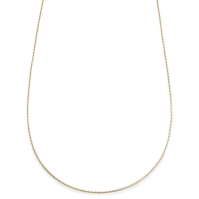 Essentials | 1 mm Goudkleurige Ketting met Rechthoekige Venetiaanse Schakels