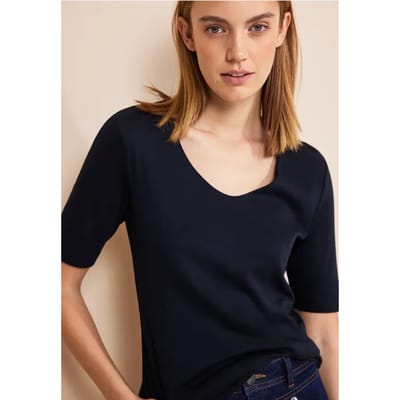T-shirt met V-hals
