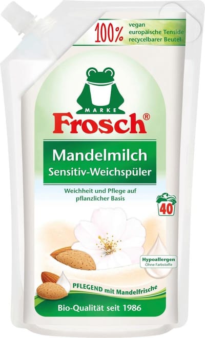 Frosch Wasverzachter - Amandelmelk - Gevoelige huid - Hypoallergeen - 40 Wasbeurten - 1 Liter