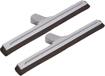 Novaliv 2X badkamerwisser douche kunststof 43cm I waterwisser schuif voor vloer waterwisser terras vloer I badkamerwisser doucheXXL brede tegels I wisser raam professioneel