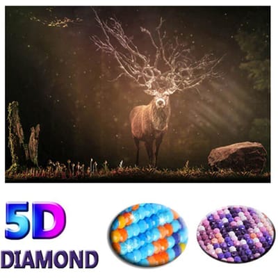 5D Diamond Painting Gorilla volledige ronde diamant borduurwerk dier kruissteek 20X30CM brown