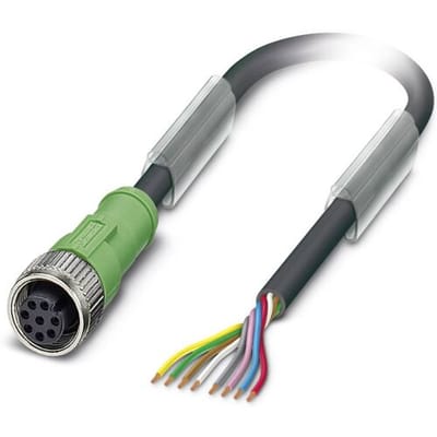 Phoenix Contact 1520372 Sensor/actuator connector, geassembleerd M12 Aantal polen (sensoren): 8 Bus, recht 10.00 m 1 stuk(s)