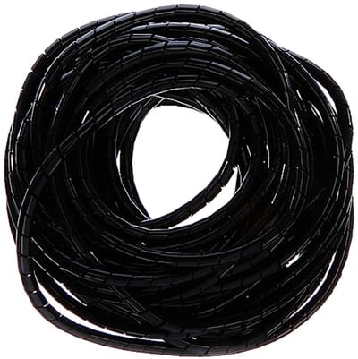 Spiraalslang - Kabelorganizer - Kabels bundelen - Flexibele bescherming - 10 meter - Zwart