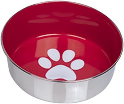 Anti-Slip RVS Voerbak Hond of Kat met Anti-Slip Rand, 600 ml