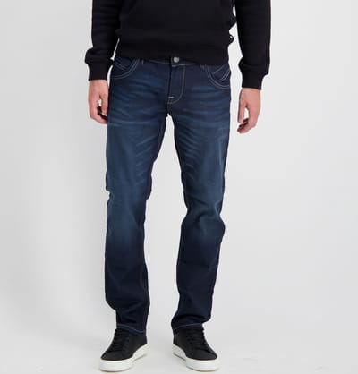 Cars Jeans Henlow Regular Coated Dark Used Maat: W38L32 | Slim Jeans Outlet | Heren | Blauw