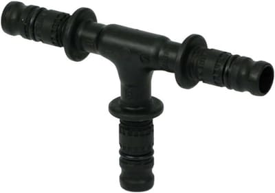 Kunststof T-stuk voor Meerlaagse Buis 20 mm