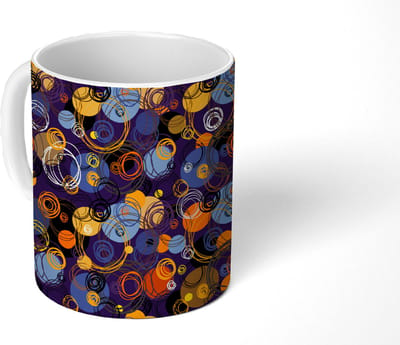 Mok - Koffiemok - Patroon - Abstract - Ringen - Mokken - 350 ML - Beker - Koffiemokken - Theemok