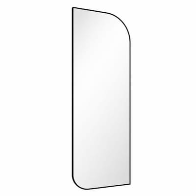 Luxaliving Passpiegel 160x50 cm – Moderne Wandspiegel – Zwart Metalen Frame – Design Spiegel voor Slaapkamer en Hal