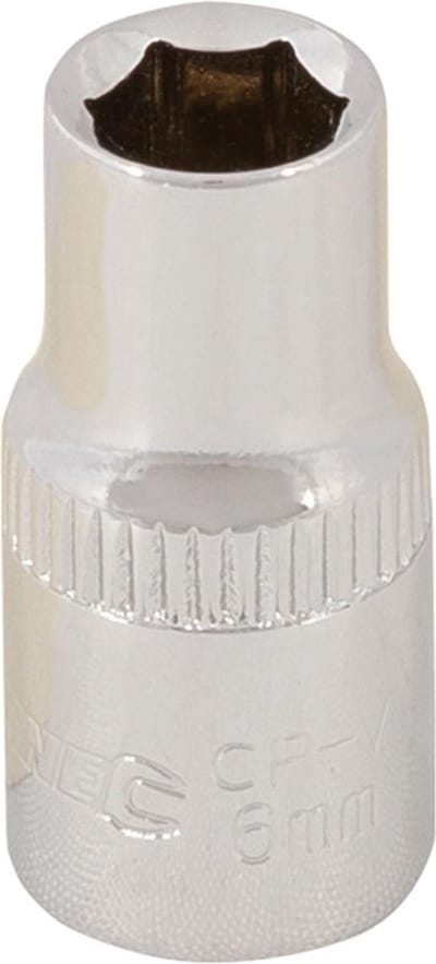 Silverline Zeskantige 1/4 inch - Metrische Dop - 6 mm