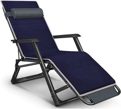Opklapbare Ligstoelen - Strandstoel Lounger - Buiten Ontspannen - Verstelbaar naar Nulpunt - Superbreed 67cm - Geel