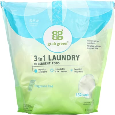 3-in-1 Wasmiddel Pods, Geurloos, 132 Wasbeurten white