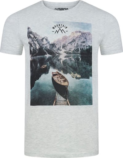 riverso Heren T-Shirt RIVLukas regular fit Grijs S Ronde Hals Volwassenen Zomershirt