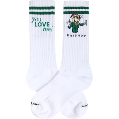 Jimmy Lion Athletic Friends You Love Me Lange Sokken Wit EU 36-40 Man