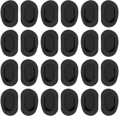 Dailygoods- Neuspads Siliconen - 20 Paar - Antislip - Zwart - 9x15 mm - Comfortabel voor Brillen - Brillenaccessoires
