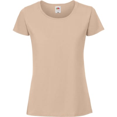 Fruit of the Loom Dames/Dames Iconic 190 T-Shirt (Woestijnzand)