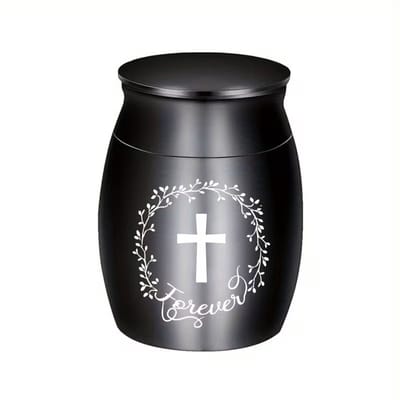 Mini urn met kruisje