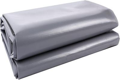 Waterdicht Zeil - Grondzeil Regenzeil - Kamperen Tuin - Verdikt PVC - 2 x 2 m - Grijs