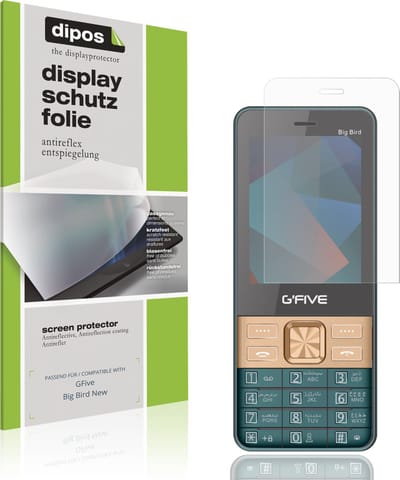 dipos – 4x Matte Beschermfolie geschikt voor GFive Big Bird New | Krasbestendige & antireflecterende Screenprotector Ultra-Thin