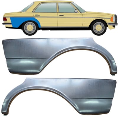 Reparatiepaneel achterspatbord voor Mercedes W123 1975-1985 / Links + Rechts