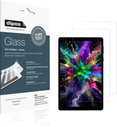 dipos – 2x Pantserfolie geschikt voor Headwolf FPad 6 | 9H Screenprotector