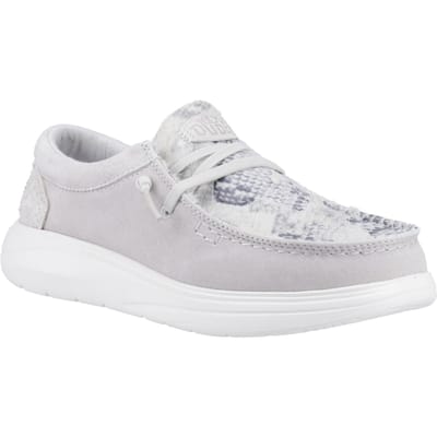 HEYDUDE Wendy COMF Leer Dames Grijs/Slang Moccasins Schoenen
