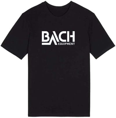 Bach Logo T-shirt Met Korte Mouwen Zwart S Man