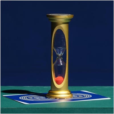 Zandloper Timer - Zandklok - Koken en Spelletjes - Compact en Decoratief - 80 mm Hoog - Goud