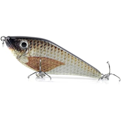 3,0in / 0,5oz Minnow Vislokmiddel Bionic Hard Bait Zinkend Lokaas Jerk Bait Crankbait Levensecht gray