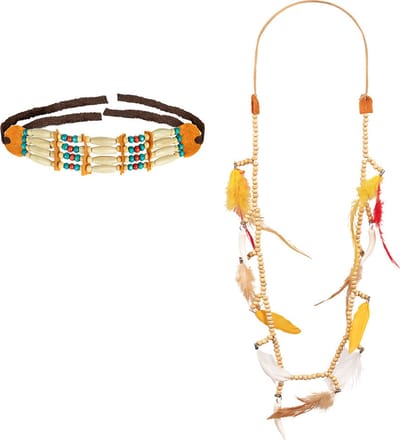 Boland - Set Hopi - Volwassenen - Unisex - Indiaan - Cowboy - Indiaan